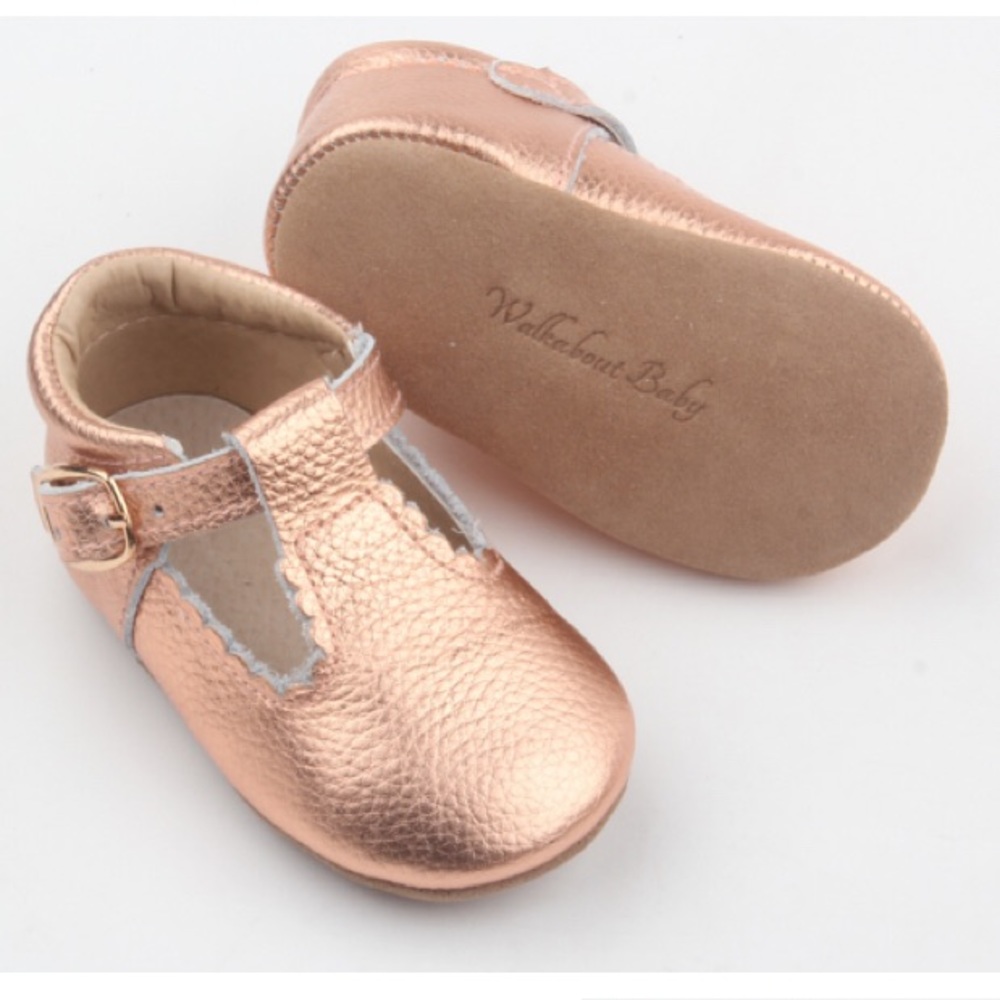 Rose Gold t-bar shoes🌟🌞 - Picture 3 of 6